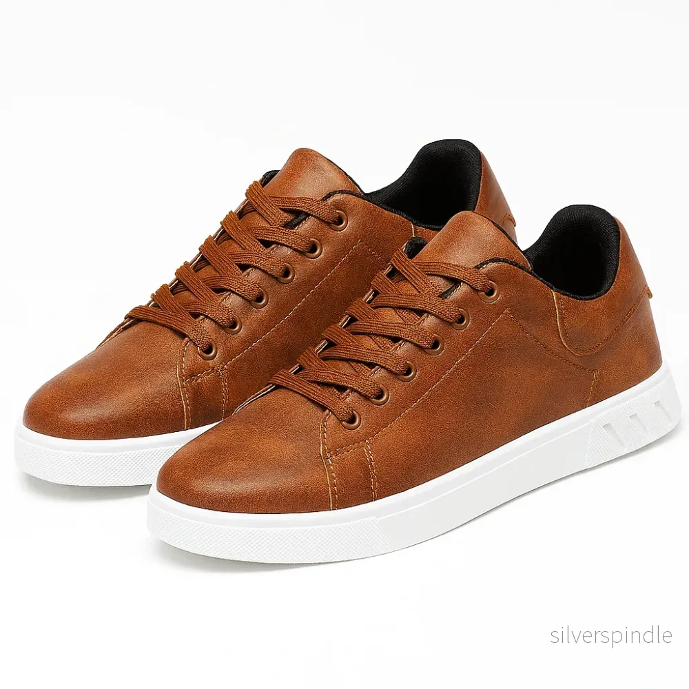 Moderna Sneakers Män | Casual Snörskor med Slitstark Sula | Bekväm Design för Vardagsbruk