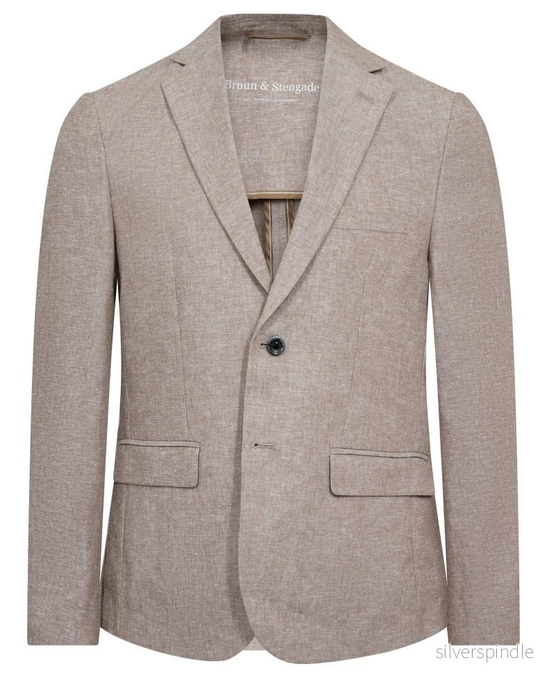 BS Sasso Classic Fit Kavaj - Brun