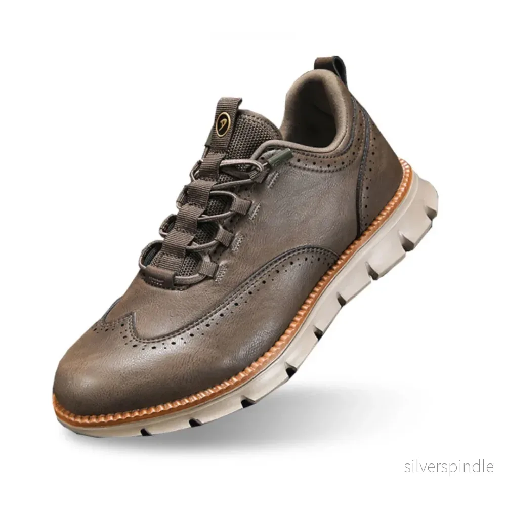 Ethan | Elegant Svart Oxford Skor med Flexibel Sula och Memory Foam - Bild 2