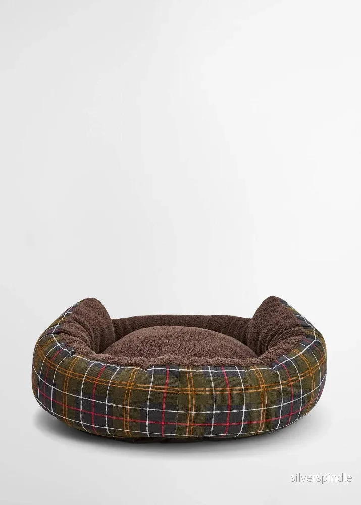 Barbour Round Dog Bed Classic Tartan 30 Tum - Bild 3