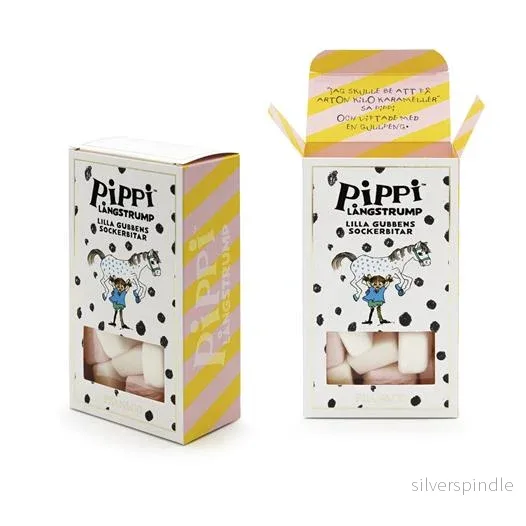 Pippi – Lilla gubbens sockerbitar med vanilj & jordgubbssmak