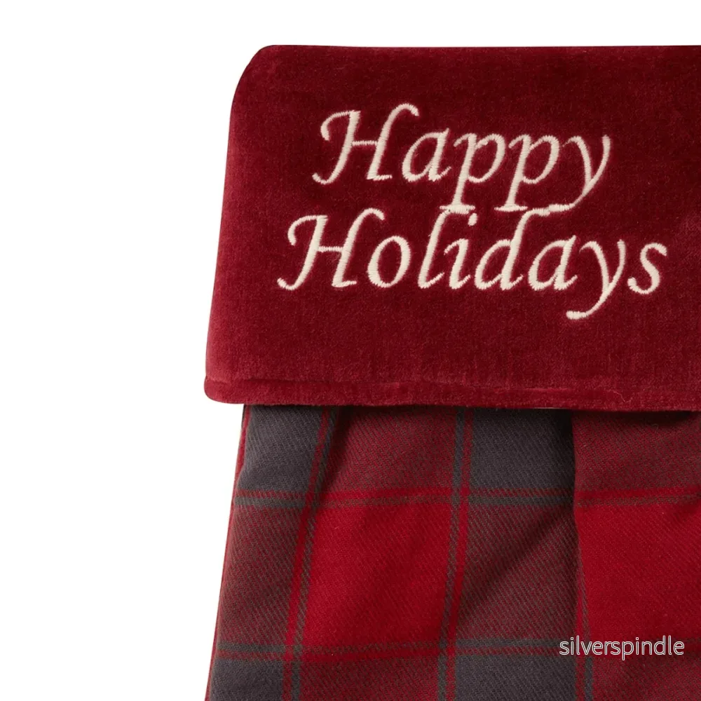 Lexington Happy Holidays Cotton Flannel Julstrumpa - Outlet - Bild 2