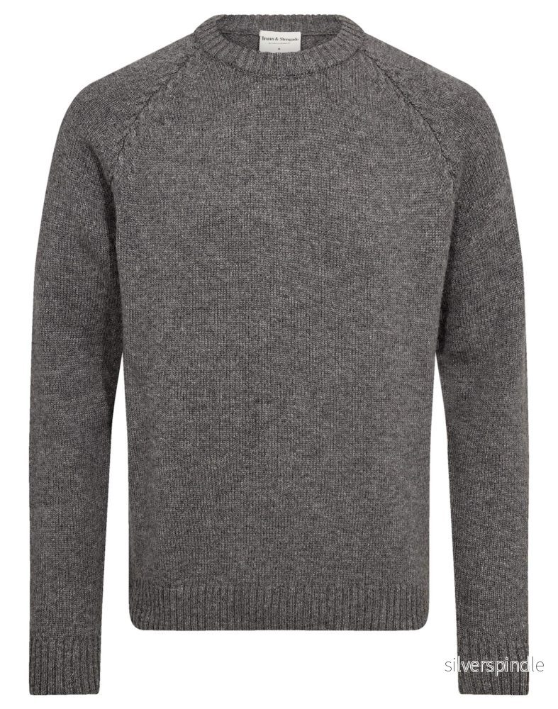 BS Punta Regular Fit Stickat - Grey