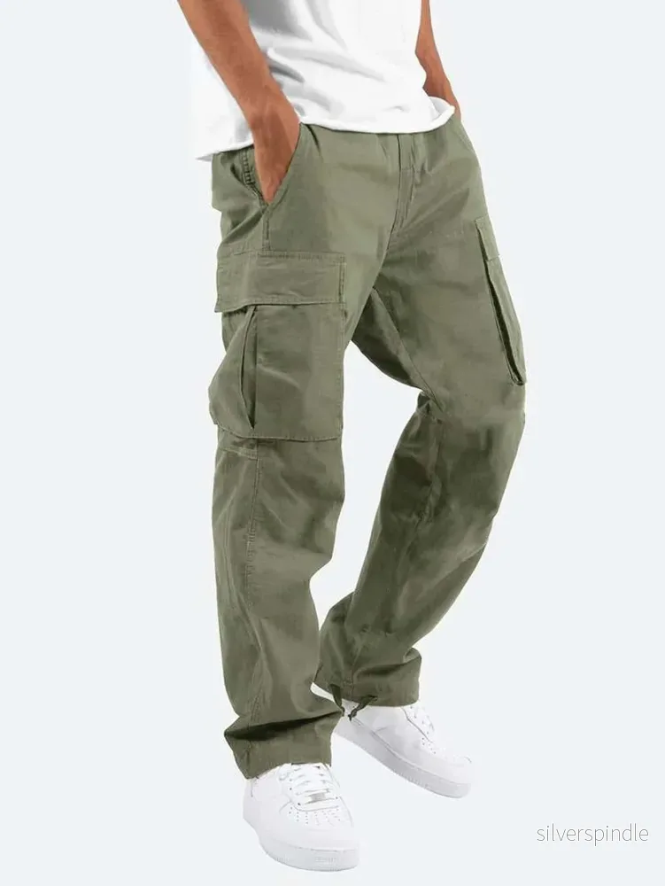 Ethan | Stretchiga Cargobyxor med Flera Fickor - Bild 3