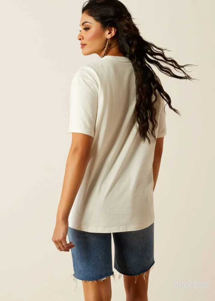 Ariat Rodeo SS T-Shirt Cloud Dancer - Bild 3