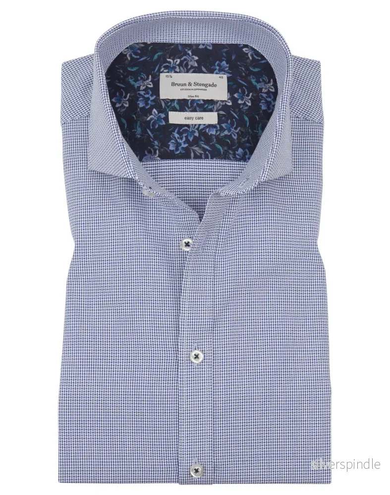 BS Darby Slim Fit Skjorta – Blue