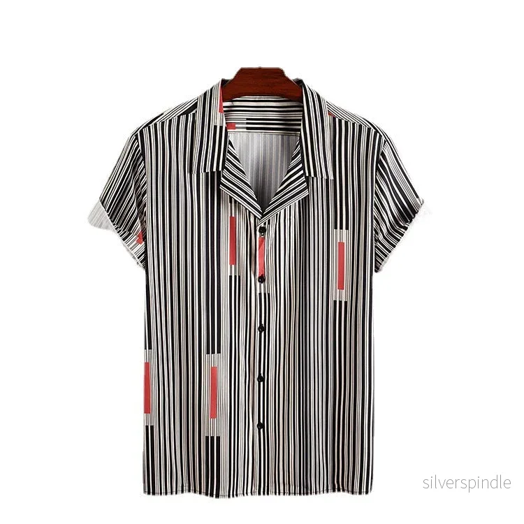 Oliver | Randig Slim Fit Kortärmad Kofta Oliver | Randig Slim Fit Kortärmad Kofta