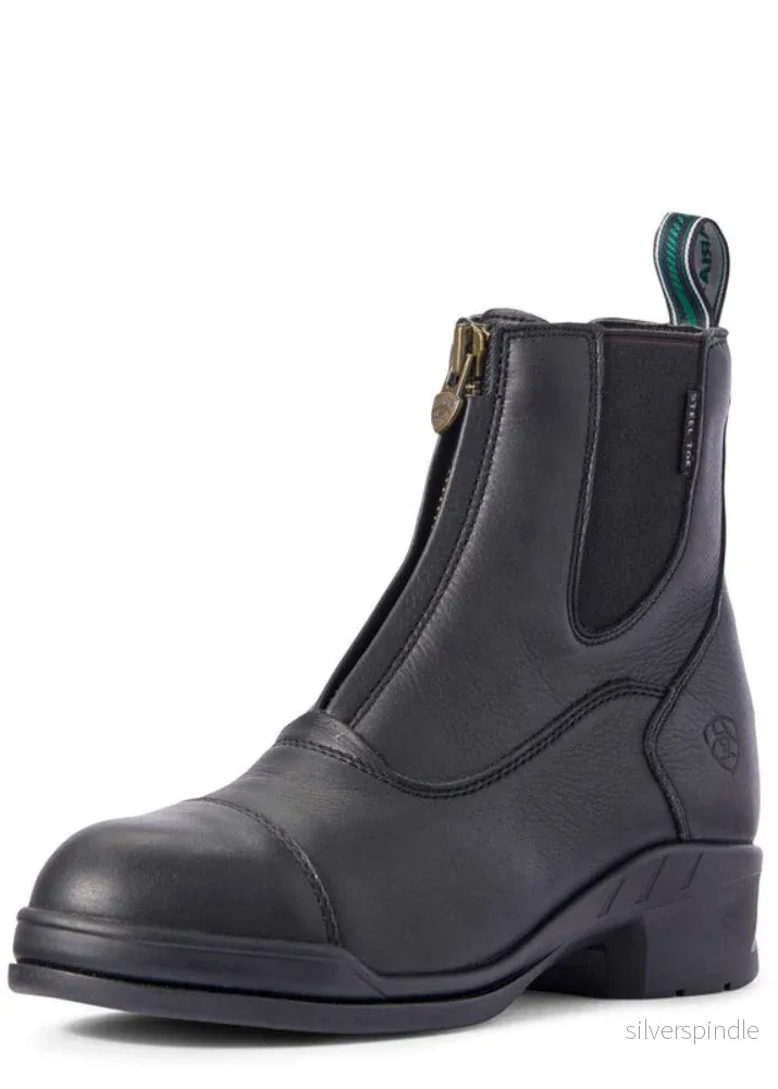 Heritage IV Steel Toe Zip Paddock Boot Black Heritage IV Steel Toe Zip Paddock Boot Black