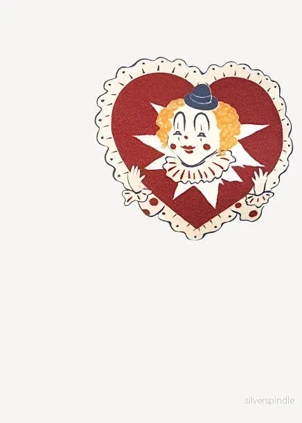 T-shirt i 1950-talsstil "Heartbreaker" - vitt med marinblå kant