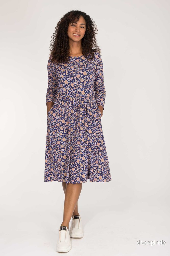Ideal short jersey dress - Blue - Bild 2