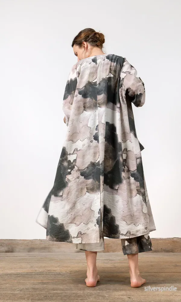 Kaftan i mönstrad viskosmix - Bild 2