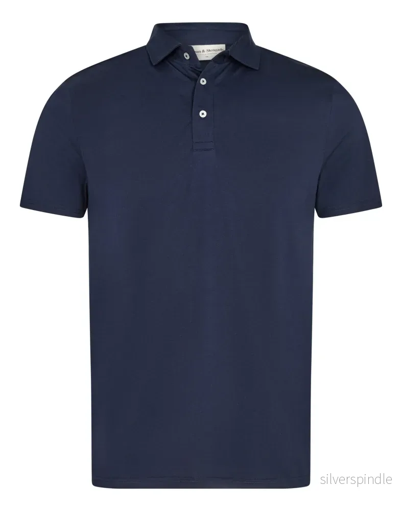 BS Natesan Regular Fit Piké - Navy