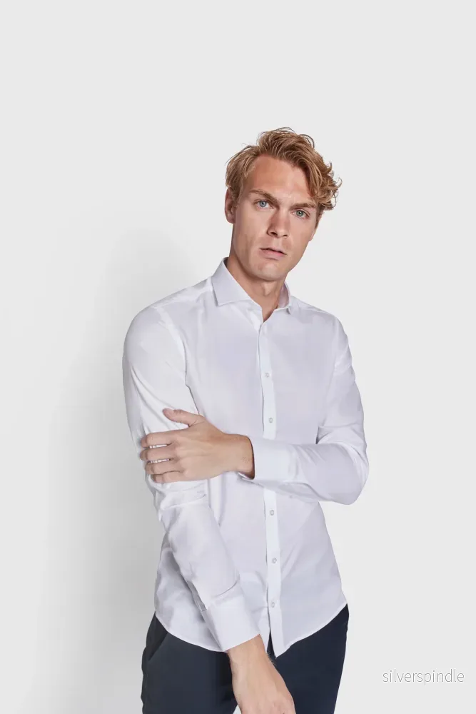 BS Donatello Super Slim Fit Skjorta - White - Bild 2
