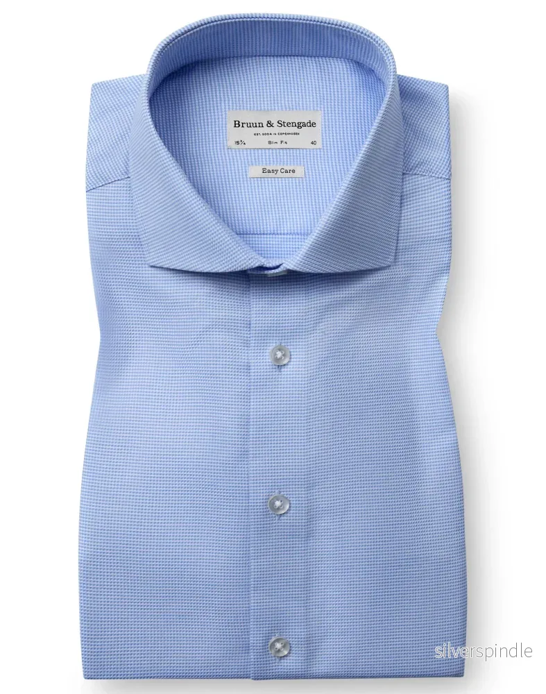BS Acuna Slim Fit Skjorta - Light Blue
