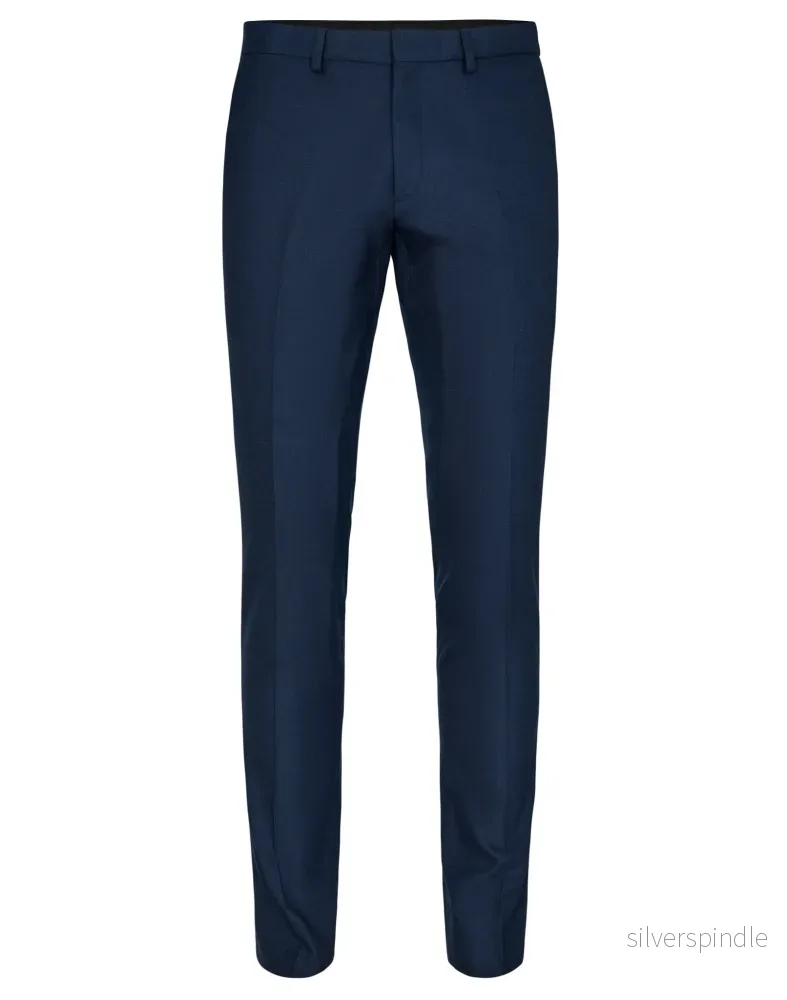 BS Samos slim fit kostymbyxor - Navy