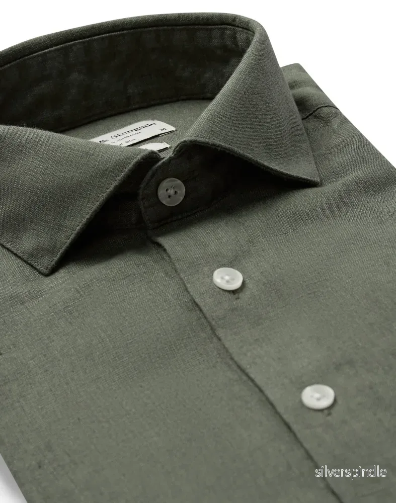 BS Perth Casual Slim Fit Skjorta - Green - Bild 2