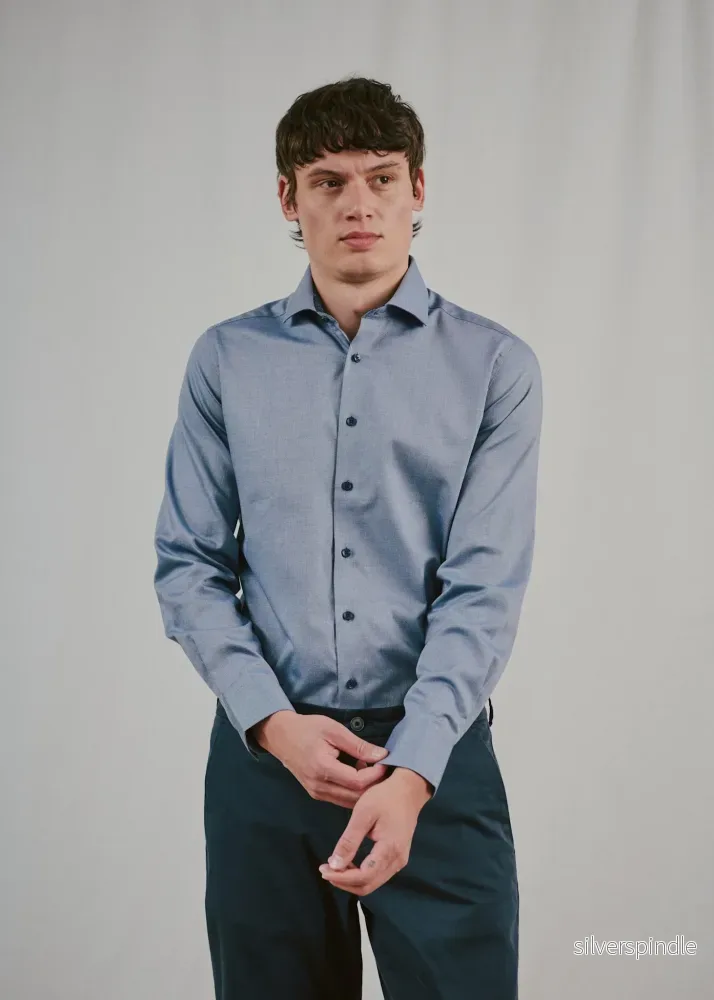 BS Fupz Slim Fit Skjorta – Navy BS Fupz Slim Fit Skjorta – Navy