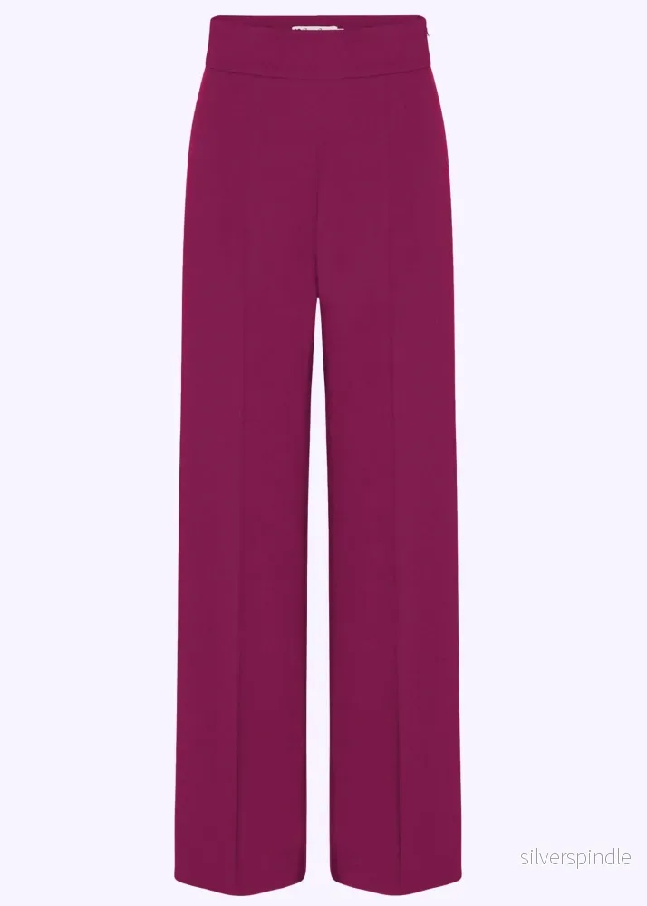 Billie byxor med hög midja – magenta Billie byxor med hög midja – magenta