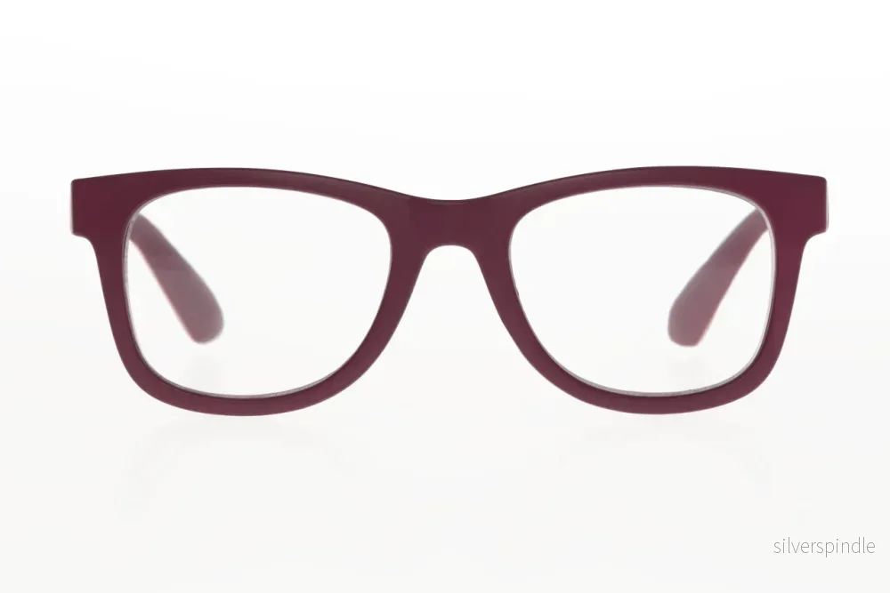 RIGMOR Matt Solid Bordeaux Reading Glasses 25% Rabatt, Få kvar i lager