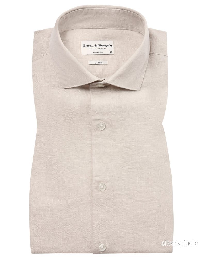BS Sevilla Casual Slim Fit Skjorta – Sand