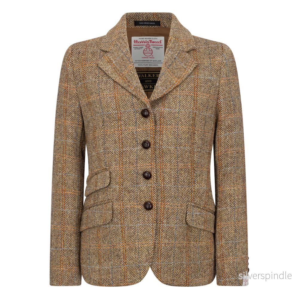 Walker and Hawkes – Harris Tweed Featherstone damkavaj - Bild 3