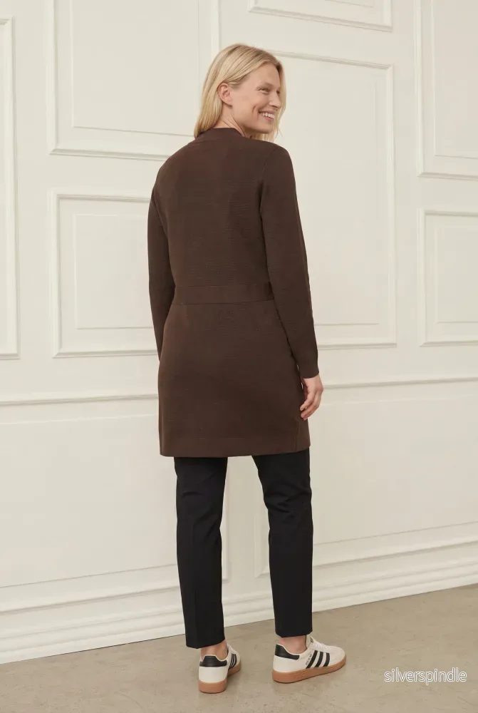 Jena Button Cardigan - Dark brown - Bild 3