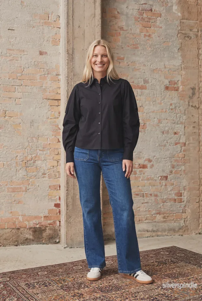 Sigga Sleeve Shirt - Black - Bild 2