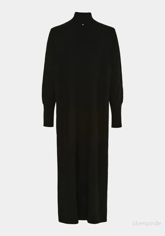 Boa Knit Dress - Black - Bild 2