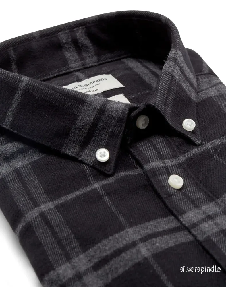 BS Hamza Casual Slim Fit Skjorta - Svart - Bild 2
