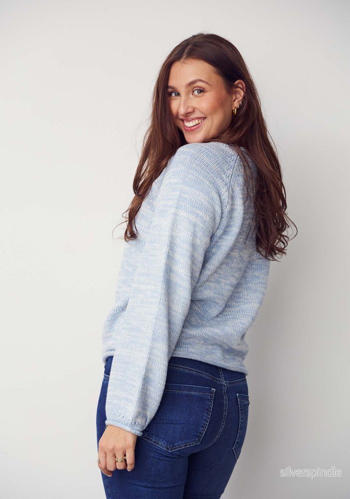 Gwen Knit Pullover - Light Blue Melange - Bild 2