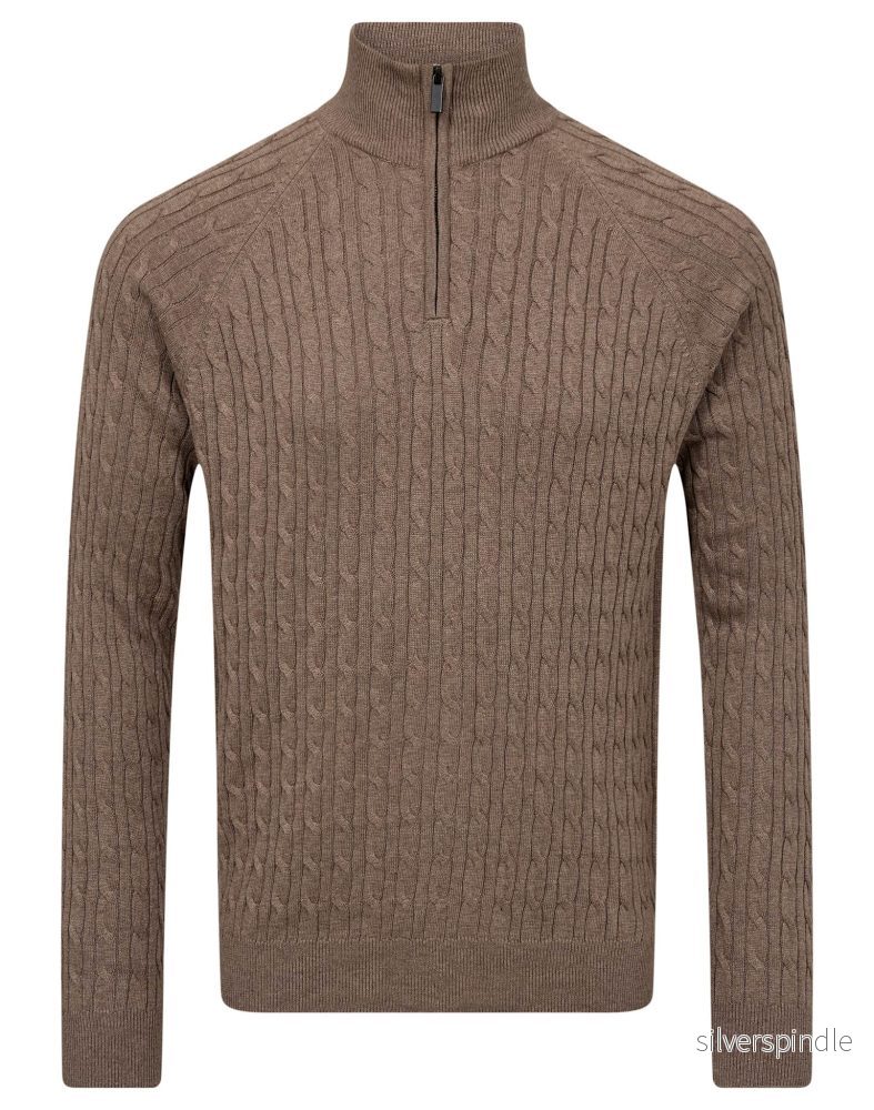 BS Simbel Regular Fit Stickat - Brown