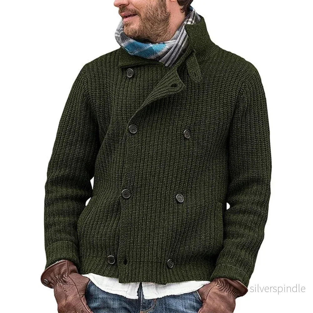 Klassisk Vintage Cardigan | Stickad Kofta med Dubbelknäppning | Tidlöst Mönster för Elegant Stil - Bild 3