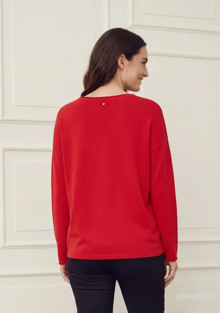 Frigga V-Neck - Fresh Red - Bild 2