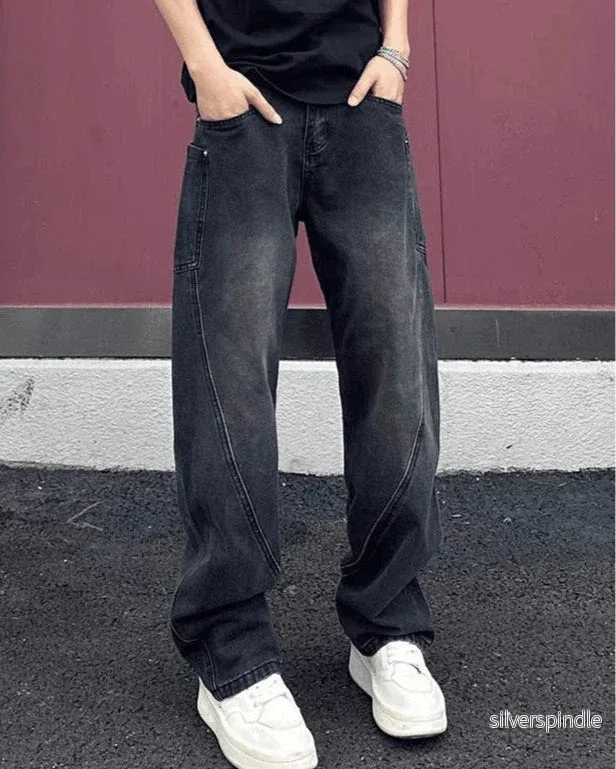 Ethan | Trendiga Raka Ben Jeans Herr med Balanserad Passform Ethan | Trendiga Raka Ben Jeans Herr med Balanserad Passform