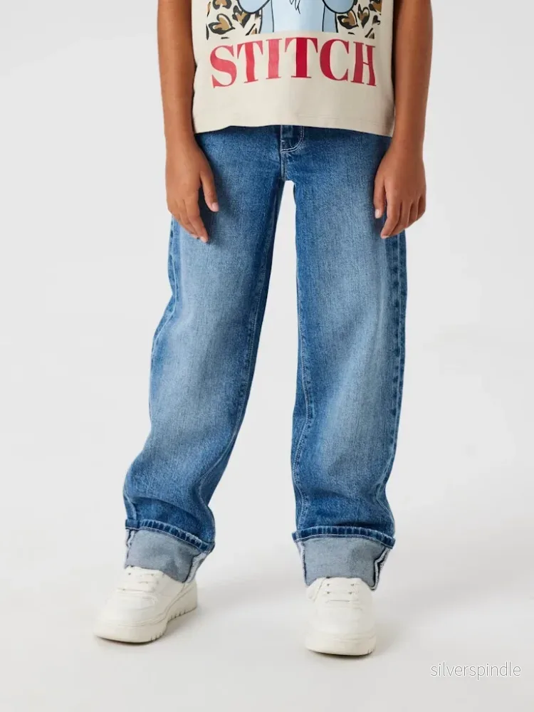 Blå Straight Jeans Blå Straight Jeans