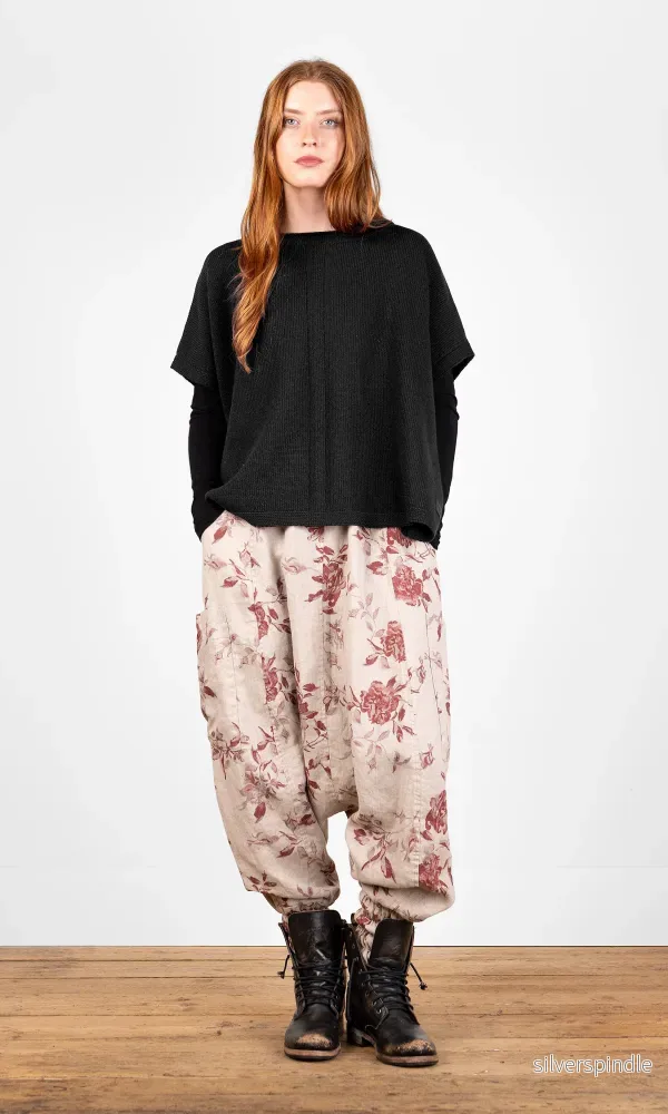 Stickad väst i ull, oversize Stickad väst i ull, oversize