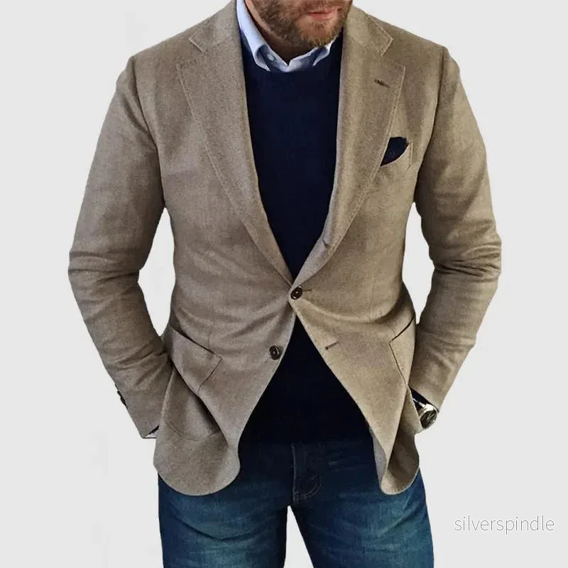 Skräddarsydd Kavaj för Män med Två Knappar | Elegant Design för Mångsidig Stil - Bild 2