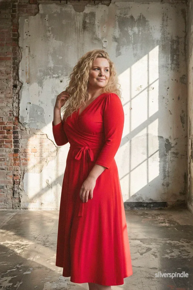 Ready to go midi jersey dress - True Red