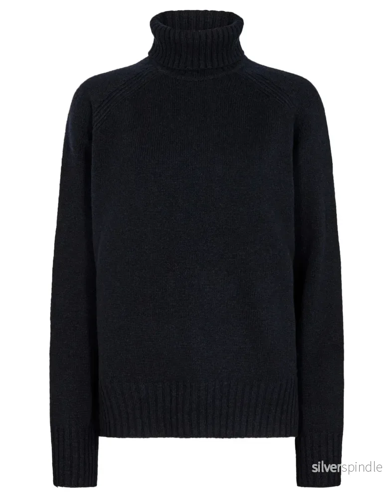BS Marielle Regular Fit Stickat - Navy