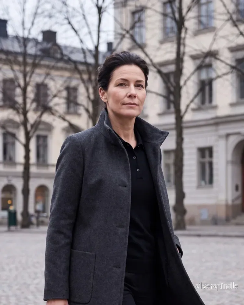 Elegant Kappa för Kvinnor med Hög Ståkrage och Varm Tygblandning för Stil och Komfort Elegant Kappa för Kvinnor med Hög Ståkrage och Varm Tygblandning för Stil och Komfort