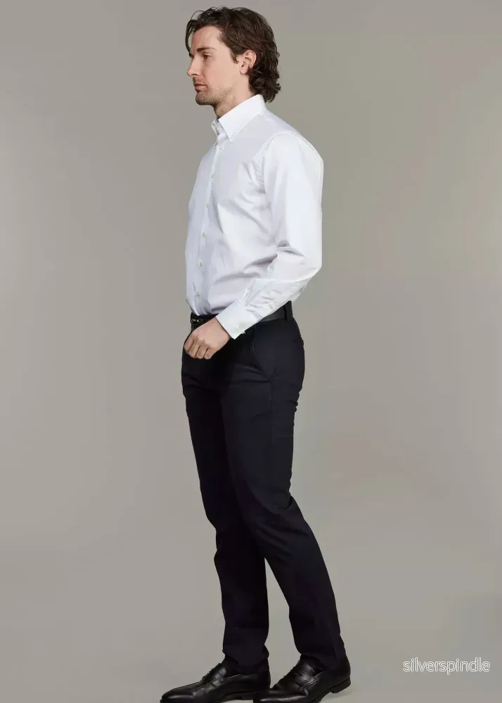 Hansen & Jacob CLASSIC CHINO HIGH STRETCH NAVY - Bild 3