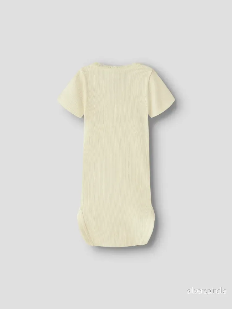 Ribbad Kortärmad Body - Bild 2