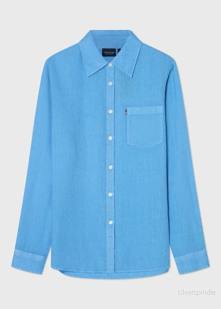 Lexington Classic Linen Shirt Blue - Bild 2