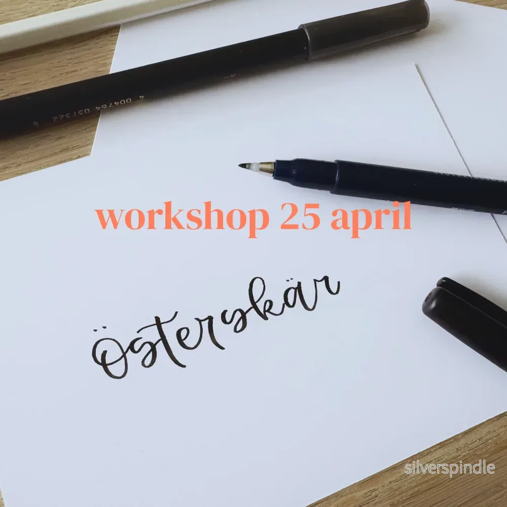 Workshop: Brush Lettering & Modern Kalligrafi - 25 april