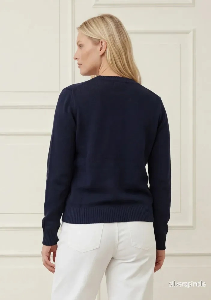 Gwen Basic Pullover - Navy - Bild 2