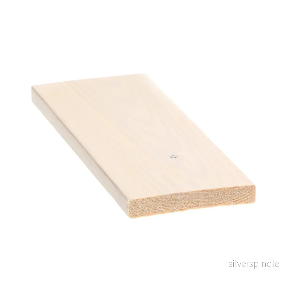 Smyglist 15x90x2400, Furu, Bastuskyddad, Vit