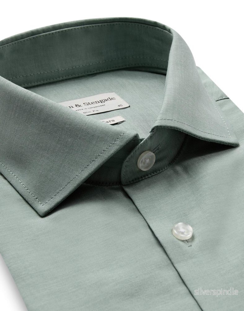 BS Tiafoe Slim Fit Skjorta - Green - Bild 2