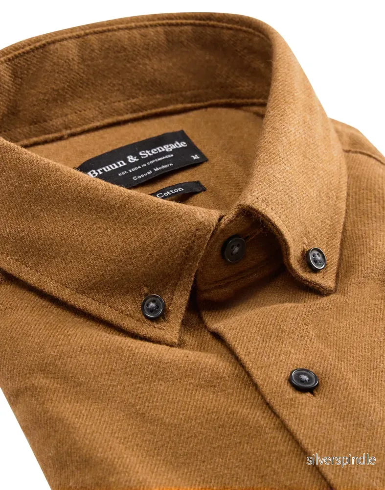 BS Oslo casual modern fit Skjorta - Camel - Bild 2