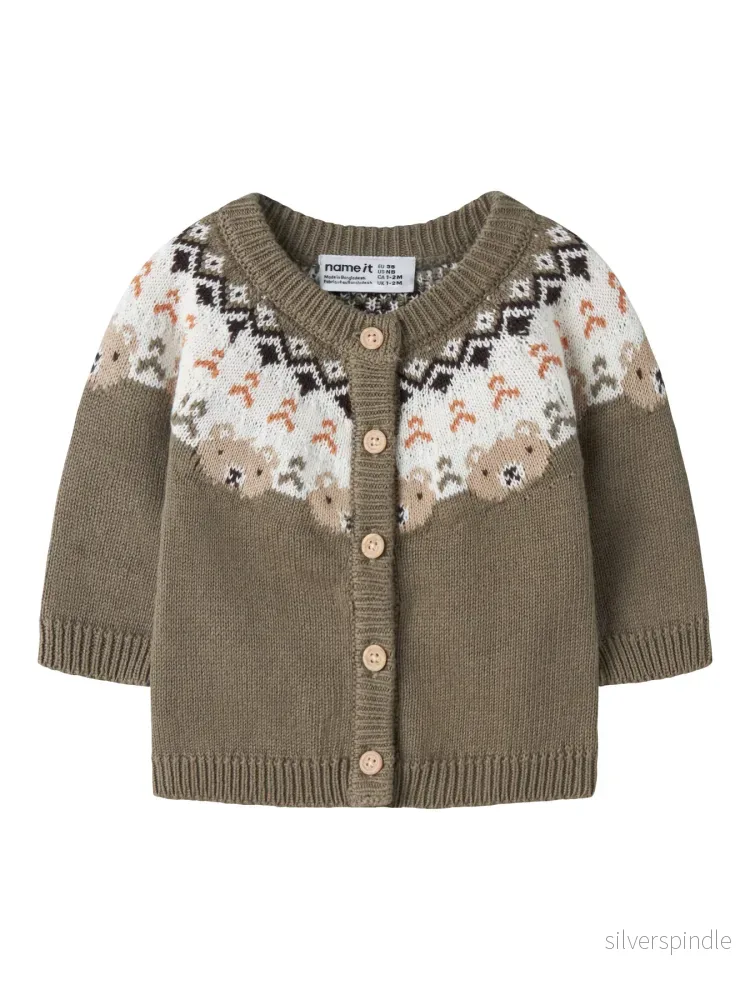 Osmane Stickad Baby Cardigan