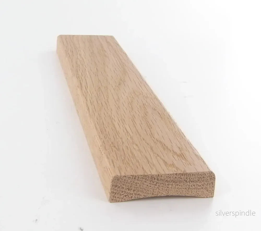 Täcklist 12x42, Vit ek, Lackad